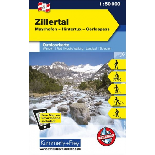 KuF Österreich Outdoorkarte 09 Zillertal 1 : 50 000