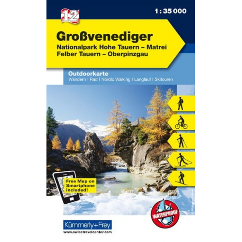 KuF Österreich Outdoorkarte 12 Großvenediger 1 : 35 000