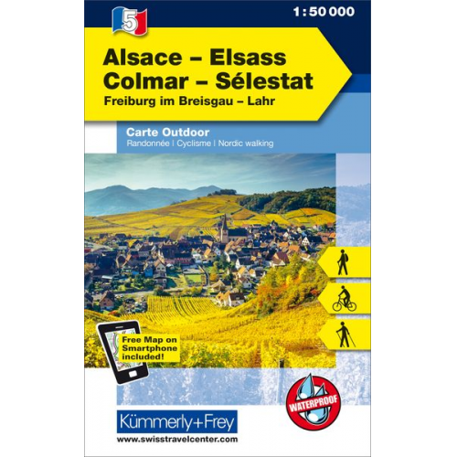 Collecif - KuF Elsass / Vogesen Outdoorkarte 5 Elsass - Colmar