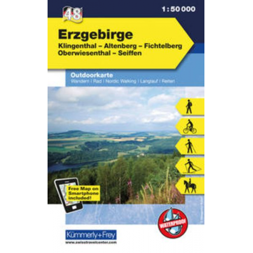 KuF Deutschland Outdoorkarte 48 Erzgebirge