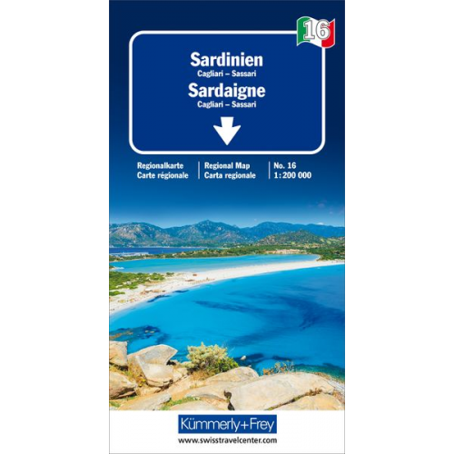 KuF Italien Regionalkarte 16. Sardinien 1 : 200 000