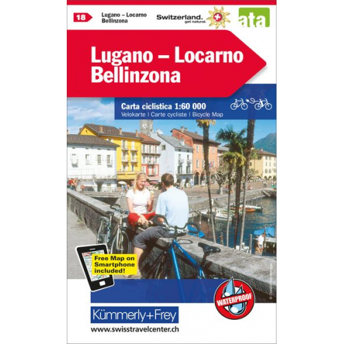 Radwanderkarte Lugano - Locarno - Bellinzona mit Ortsindex (18)