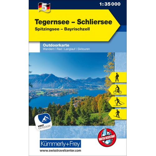 KuF Deutschland Outdoorkarte 05. Tegernsee - Schliersee 1 : 35 000