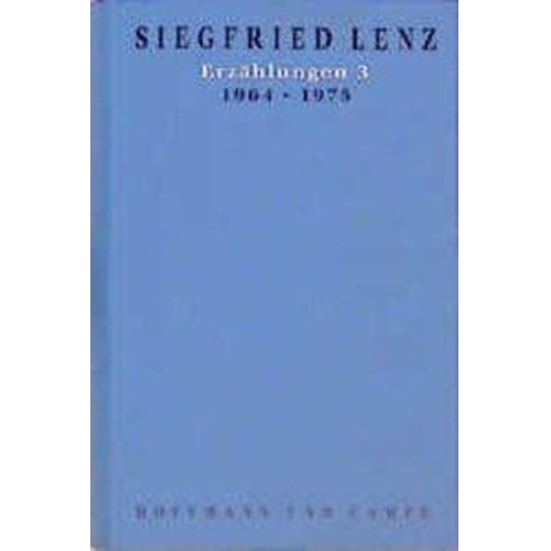 Siegfried Lenz - Werkausgabe in Einzelbänden / Erzählungen