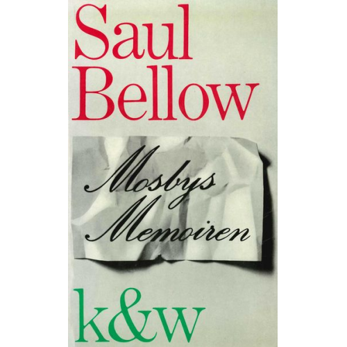 Saul Bellow - Mosbys Memoiren