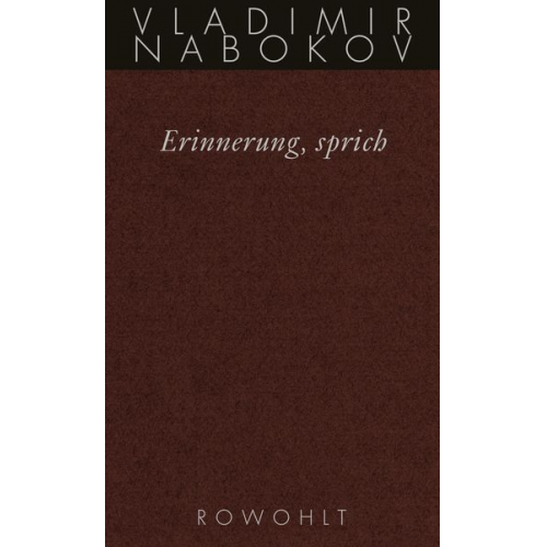 Vladimir Nabokov - Erinnerung, sprich