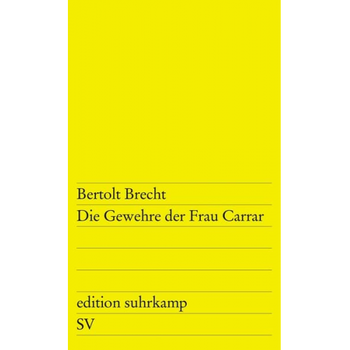 Bertolt Brecht - Die Gewehre der Frau Carrar