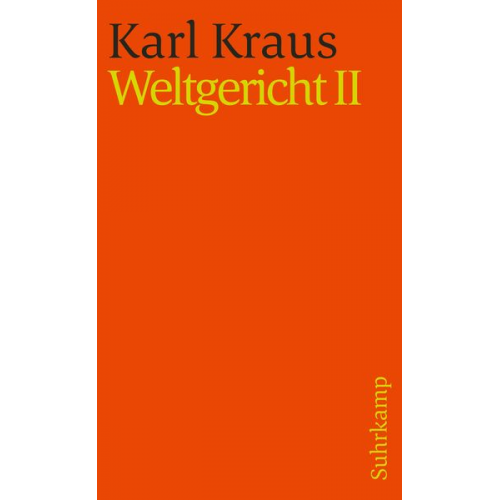 Karl Kraus - Kraus,Weltger.2 st1316