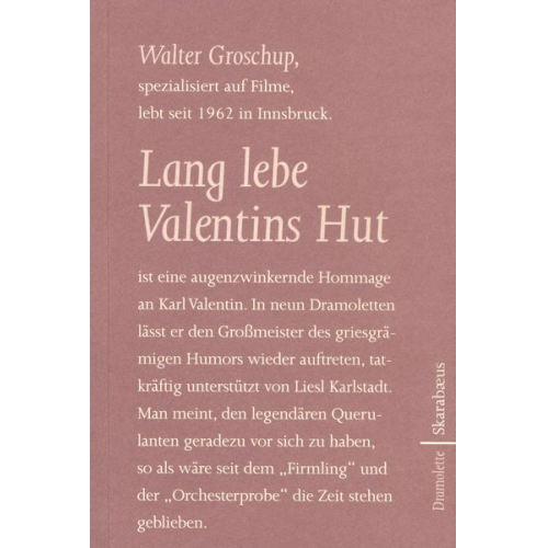 Walter Groschup - Lang lebe Valentins Hut