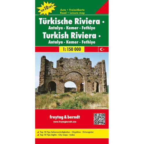 Türkische Riviera 1 : 150 000. Auto- und Freizeitkarte