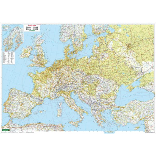 FuB Europa physisch 1 : 3 500 000 Planokarte