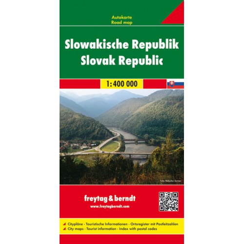 Slowakische Republik 1 : 400 000. Autokarte