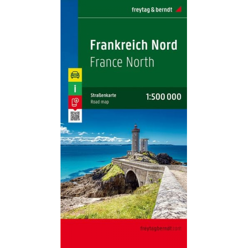 Frankreich Nord / France Nord 1 : 500 000. Autokarte, Straßenkarte