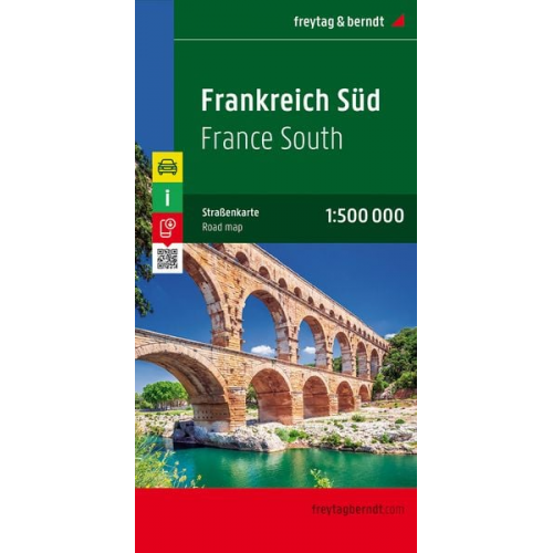 Frankreich Süd / France South 1 : 500 000. Autokarte, Straßenkarte