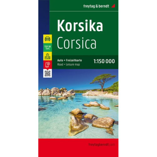 Korsika, Top 10 Tips, Autokarte 1:150.000