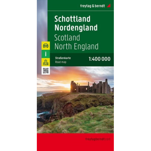 Schottland, Nordengland 1 : 400 000. Autokarte