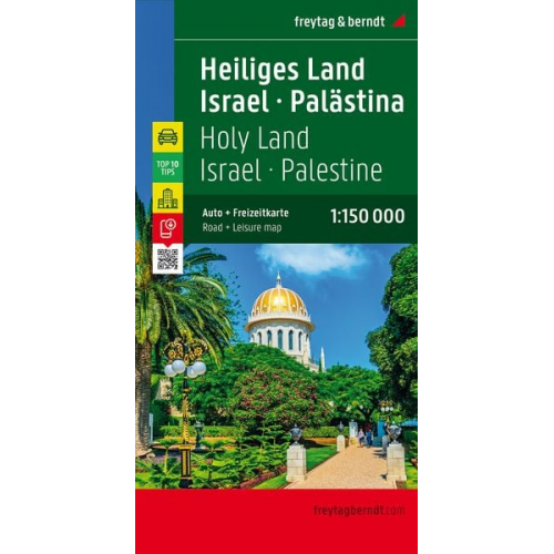 Heiliges Land - Israel - Palästina, Top 10 Tips, Autokarte 1:150.000