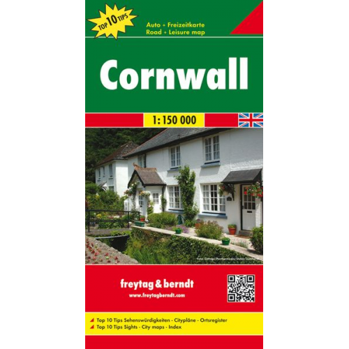 Cornwall 1 : 150 000. Autokarte