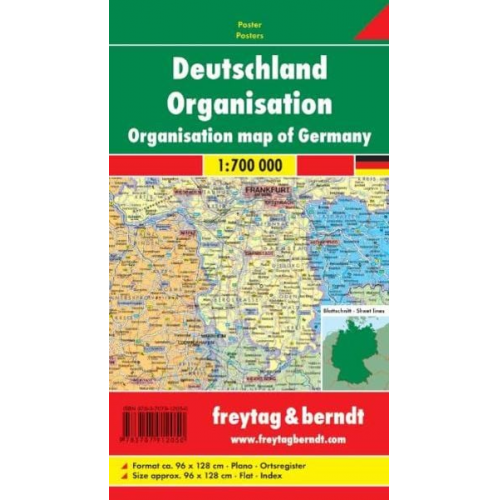 Deutschland Organisation 1 : 700 000. Planokarte