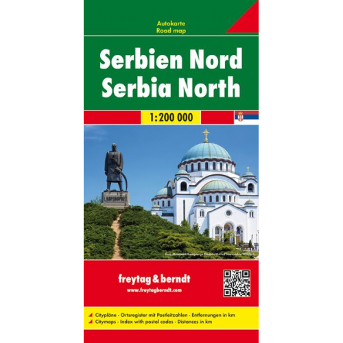 Serbien Nord, Autokarte 1:200.000