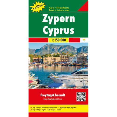Zypern, Top 10 Tips, Autokarte 1:150.0000