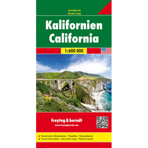 Kalifornien, Autokarte 1:600.000