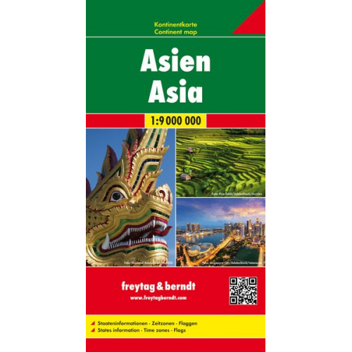 Asien, Kontinentkarte 1:9 000 000