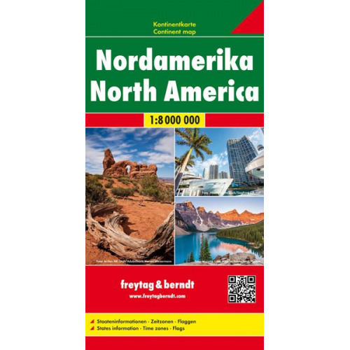 Nordamerika, Kontinentkarte 1:8 Mio.