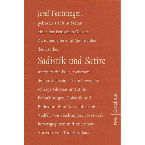 Josef Feichtinger - Sadistik und Satire