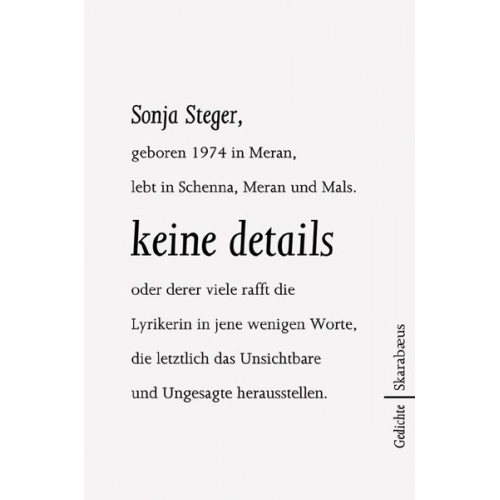 Sonja Steger - Keine details