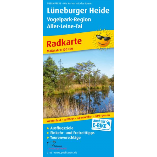 Lüneburger Heide - Vogelpark-Region, Aller-Leine-Tal 1:100 000