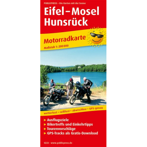 Motorradkarte Eifel - Mosel - Hunsrück 1:200 000