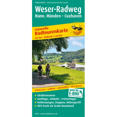 Weser-Radweg, Hann. Münden - Cuxhaven