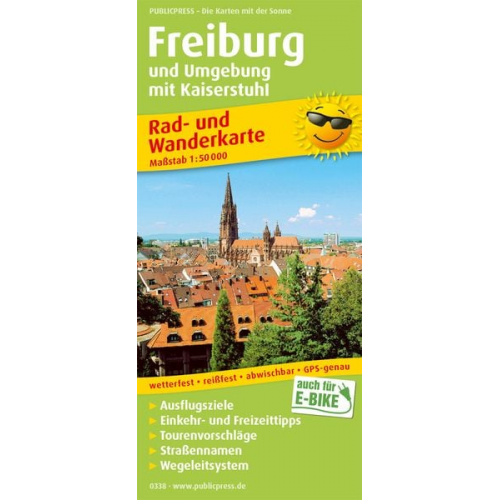 Freiburg und Umgebung mit Kaiserstuhl 1:50 000