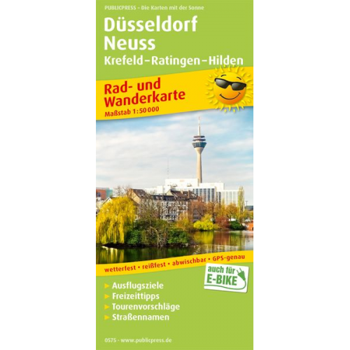 Düsseldorf - Neuss, Krefeld - Ratingen - Hilden . 1:50 000