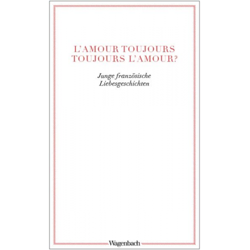 L?amour toujours ? toujours l'amour?