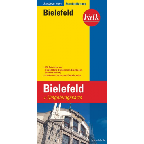 Falk Stadtplan Extra Standardfaltung Bielefeld