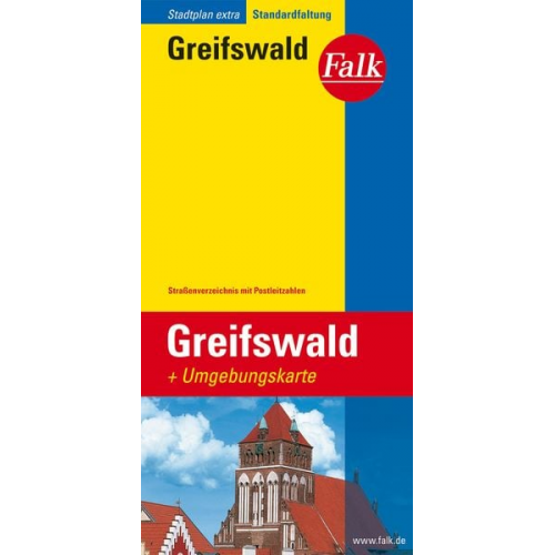 Falk Stadtplan Extra Standardfaltung Greifswald 1 : 15 000