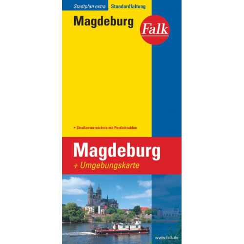 Falk Stadtplan Extra Standardfaltung Magdeburg