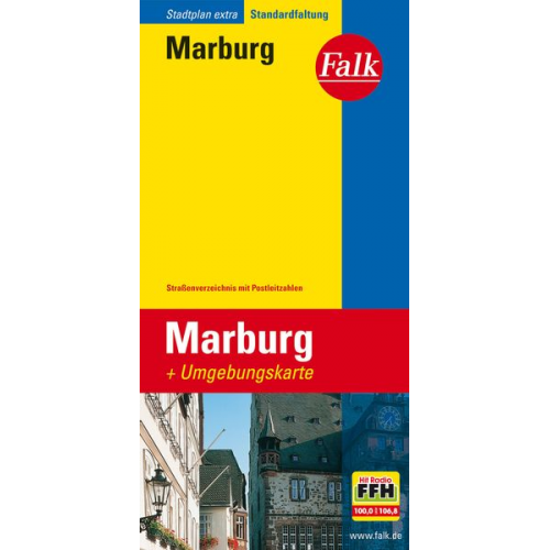 Falk Stadtplan Extra Standardfaltung Marburg 1 : 16 000