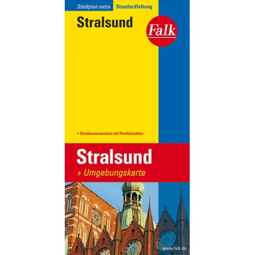 Falk Stadtplan Extra Standardfaltung Stralsund