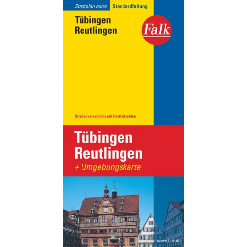 Falk Stadtplan Extra Standardfaltung Tübingen / Reutlingen