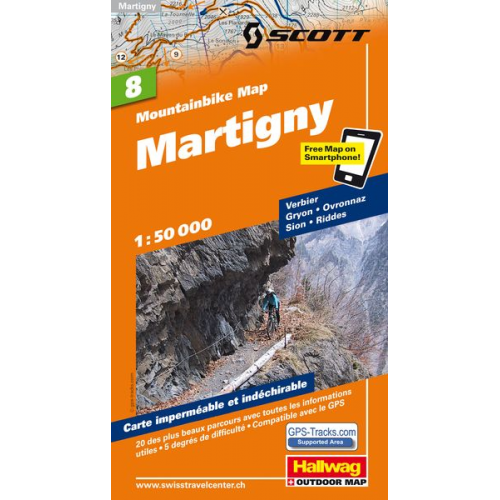 MTB-Karte 08 Martigny 1:50.000