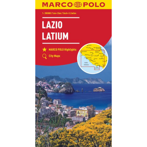 Marco Polo Verlag - MARCO POLO Karte Italien 09. Latium 1:200 000