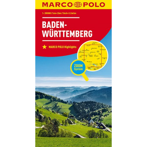 Marco Polo Verlag - MARCO POLO Regionalkarte Deutschland 11 Baden-Württemberg 1:200.000