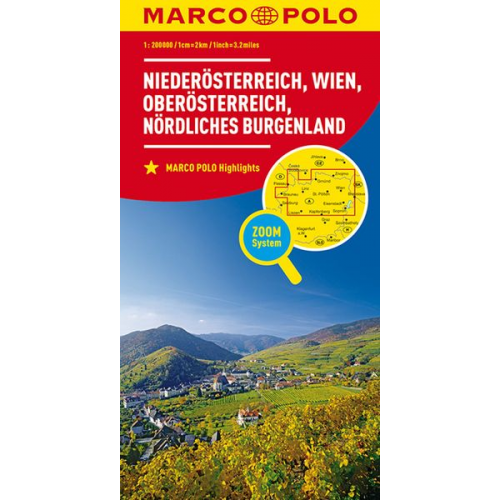 Marco Polo Verlag - MARCO POLO Regionalkarte Österreich Blatt 01 Niederösterreich, Oberösterreich 1:200 000