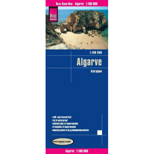 Reise Know-How Verlag Peter Rump - Reise Know-How Landkarte Algarve (1:100.000)