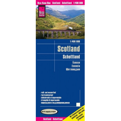 Reise Know-How Verlag Peter Rump GmbH - Reise Know-How Landkarte Schottland / Scotland (1:400.000)