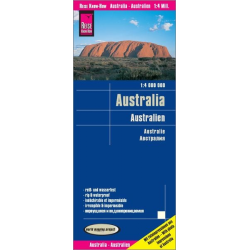 Reise Know-How Verlag Peter Rump - Reise Know-How Landkarte Australien / Australia (1:4.000.000)