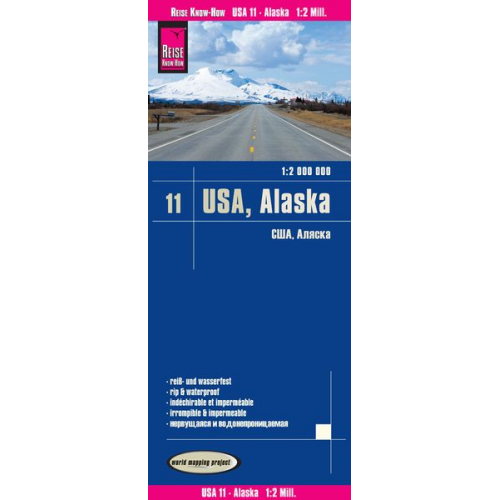 Reise Know-How Verlag Peter Rump - Reise Know-How Landkarte USA 11, Alaska (1:2.000.000)